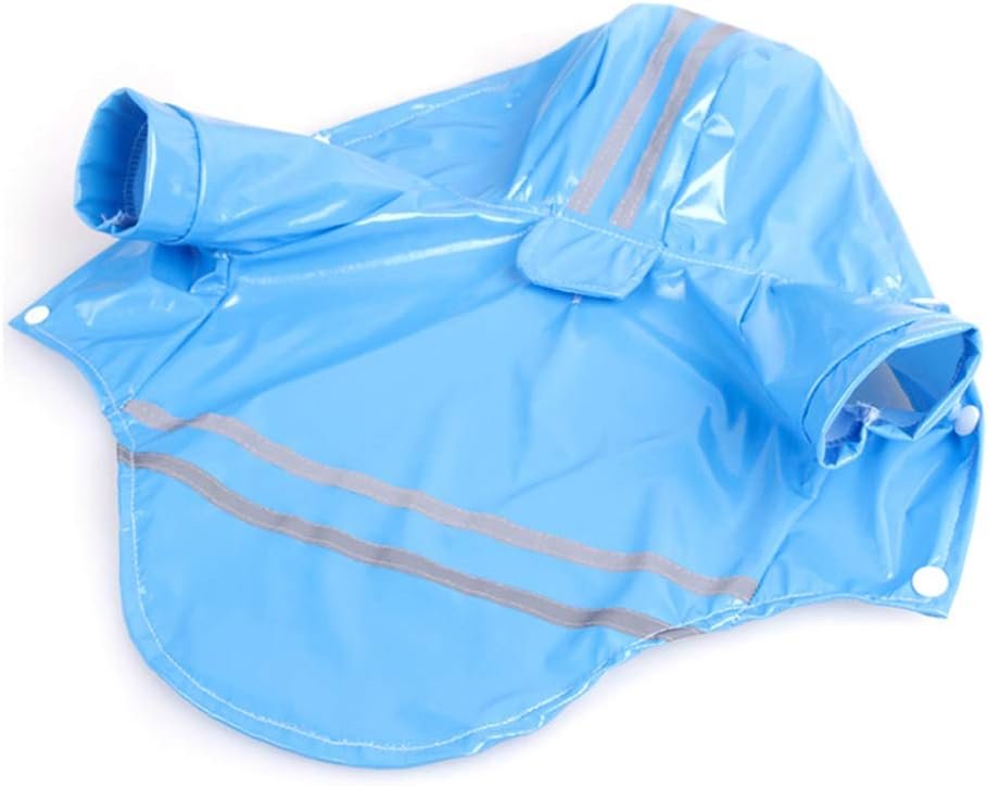 Outdoor Puppy Pet Rain Coat with Hood Waterproof Jackets PU Reflective Raincoat for Dogs Cats Apparel Clothes - Image 2