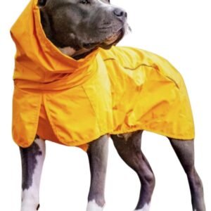 Dog Raincoat - All-Weather Protection and Comfort - Breathable Comfort, Adaptive Fit, and Safety Enhancements - Mustard Yellow - 3XL