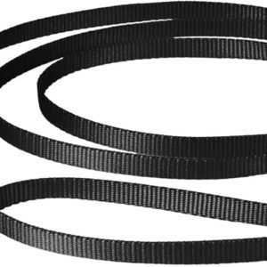 Nylon Leash, 3/8" x 6', Black