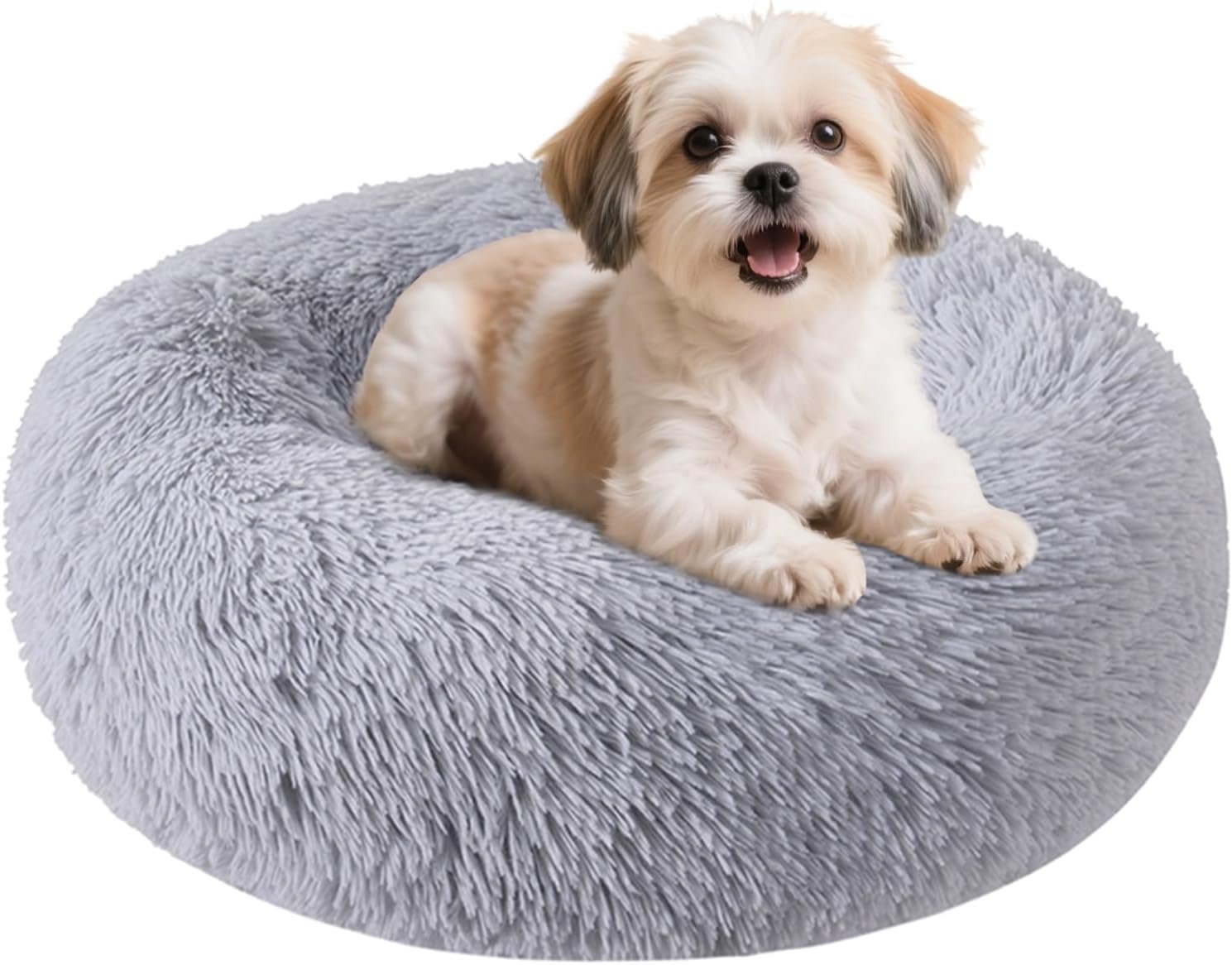 Cat Beds for Indoor Cats, 20/24 Inch Dog Bed for Small, Medium and Large Dogs, Washable Round Pet Bed for Puppies and Kittens with Anti Bottom