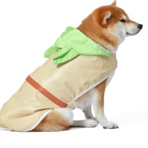 Small |S  Raincoat for Dogs with Leash Attachment Slit in Design Size Small
