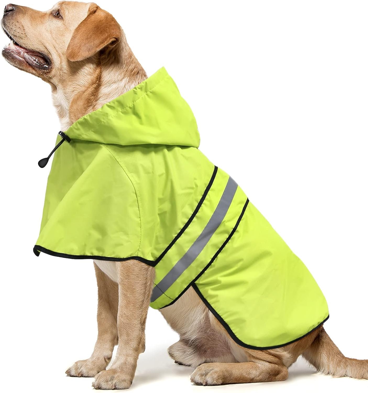 Dog Raincoat Hooded - Adjustable Lightweight Pet Slicker Poncho Rain Coat, Safety Reflective Dog Rain Jacket Raincoats with Leash Hole for Small, Medium, Large Dogs (Medium, Green) - Image 2